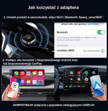 Adapter CarPlay/Android Auto (bezprzewodowy)
